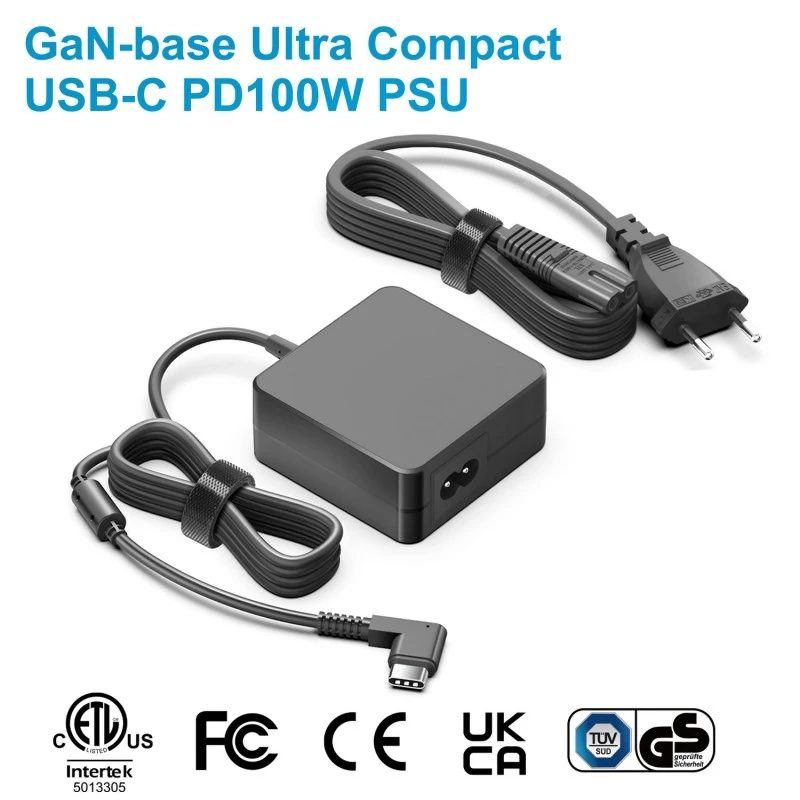 100W GaN Kare PD USB-C Güç Adaptörü