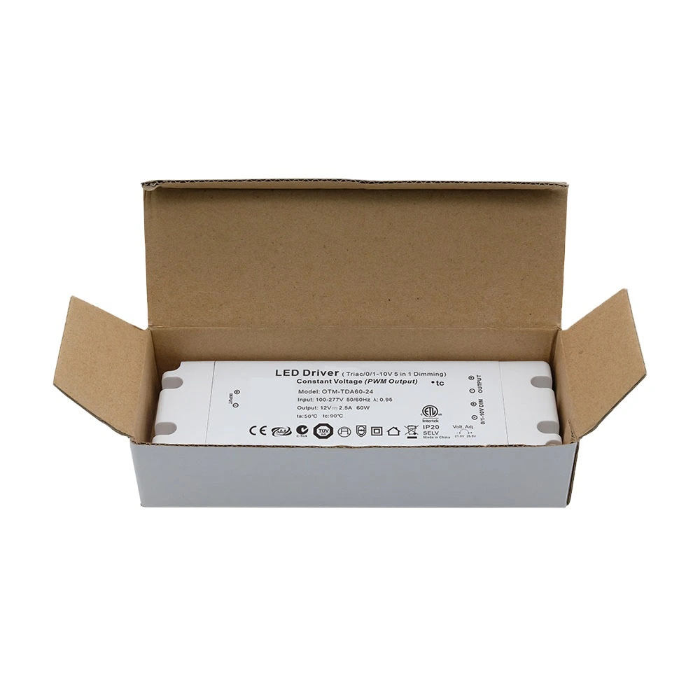 60W Sabit Gerilim Ultra İnce Triyak Kısılabilir LED Sürücü