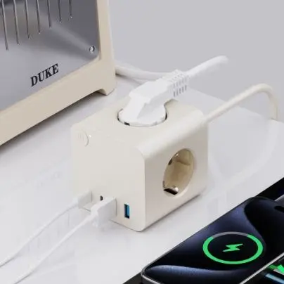 25W PD USB 3 AC Çıkışlı AB Güç Şeridi