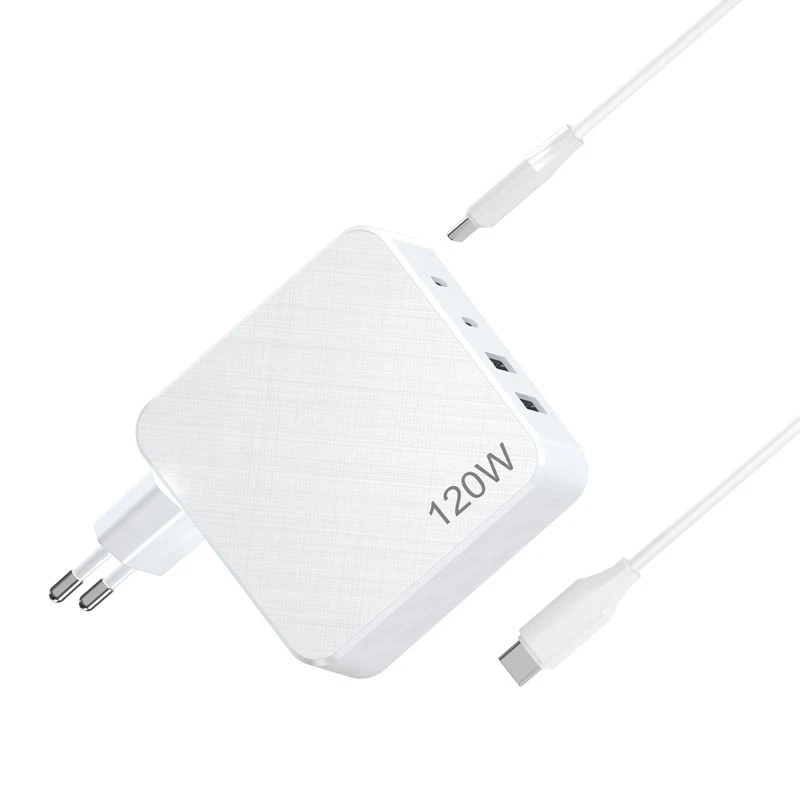 Dizüstü Bilgisayar Çok Bağlantı Noktalı Duvar Şarj Cihazı 120W GaN USB C Şarj Cihazı